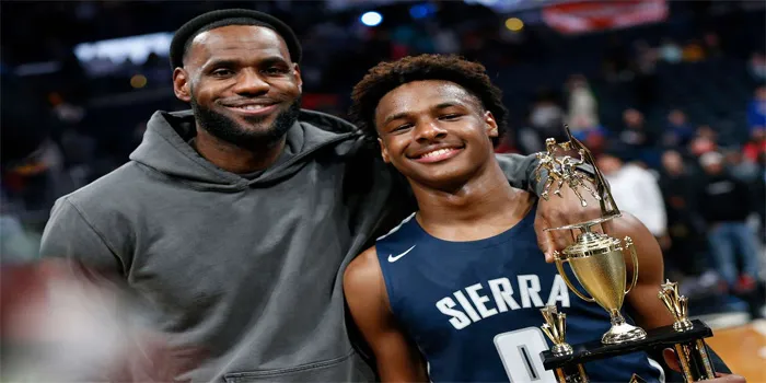 LeBron James dan Bronny James Bersama di Los Angeles Lakers